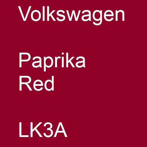 Volkswagen, Paprika Red, LK3A.